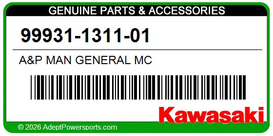 Kawasaki 99931-1311-01 A&P Man General Mc