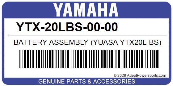 Yamaha YTX-20LBS-00-00 Battery Assembly (Yuasa Ytx20l-Bs)