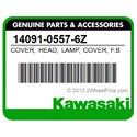 Kawasaki 14091-0557-6Z Cover, Head, Lamp, Cover, F.Black
