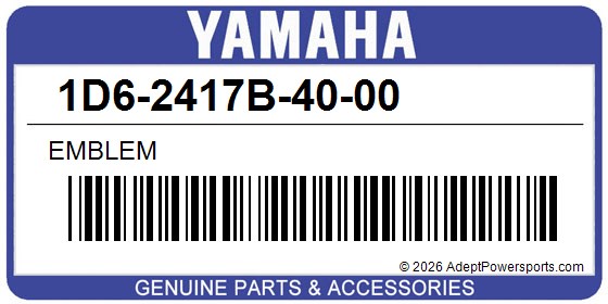 Yamaha 1D6-2417B-40-00 Emblem