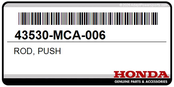 Honda 43530-MCA-006 Rod, Push
