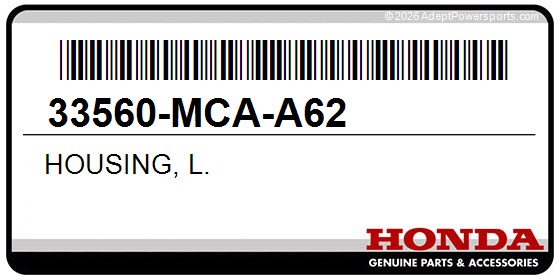 Honda 33560-MCA-A62 Housing, L.