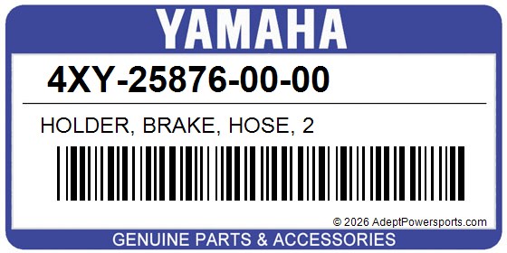 Yamaha 4XY-25876-00-00 Holder, Brake, Hose, 2