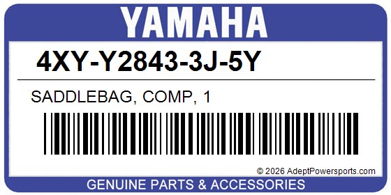 Yamaha 4XY-Y2843-3J-5Y Saddlebag, Comp, 1