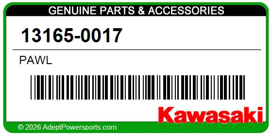 Kawasaki 13165-0017 Pawl