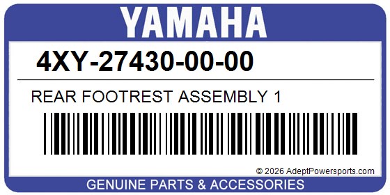 Yamaha 4XY-27430-00-00 Rear Footrest Assembly 1