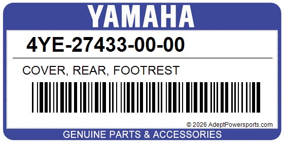 Yamaha 4YE-27433-00-00 Cover, Rear, Footrest