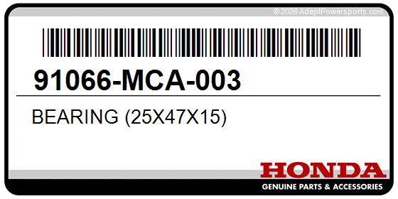 Honda 91066-MCA-003 Bearing (25X47x15)