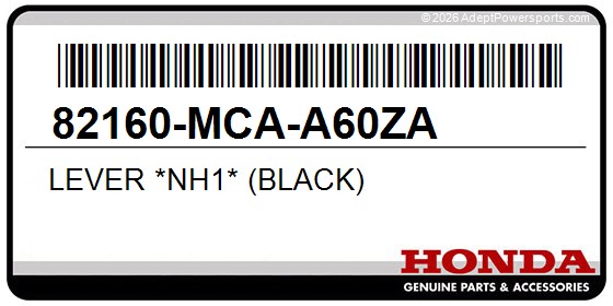 Honda 82160-MCA-A60ZA Lever *Nh1* (Black)