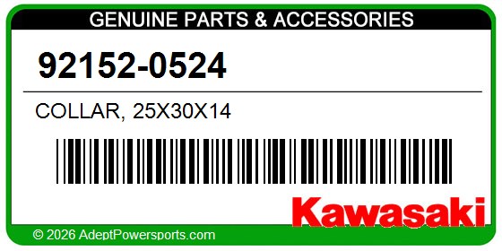 Kawasaki 92152-0524 Collar, 25X30x14
