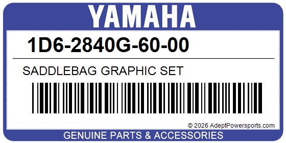 Yamaha 1D6-2840G-60-00 Saddlebag Graphic Set