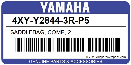 Yamaha 4XY-Y2844-3R-P5 Saddlebag, Comp, 2