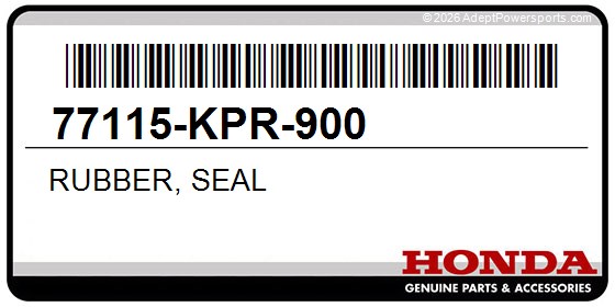 Honda 77115-KPR-900 Rubber, Seal