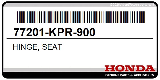 Honda 77201-KPR-900 Hinge, Seat