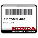 Honda 61102-MFL-670 Stay, L., Fr.