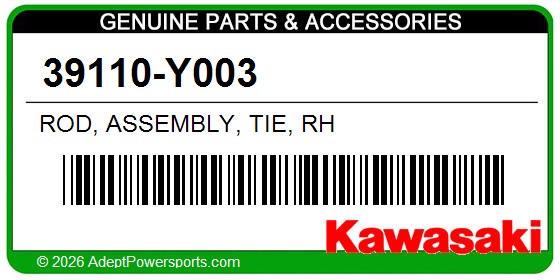 Kawasaki 39110-Y003 Rod, Assembly, Tie, Rh