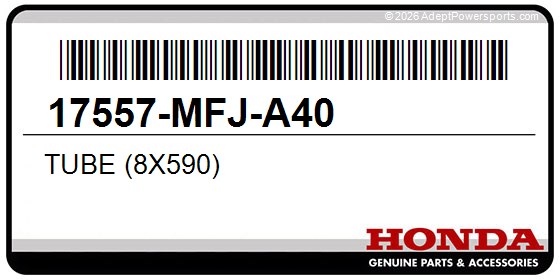 Honda 17557-MFJ-A40 Tube (8X590)