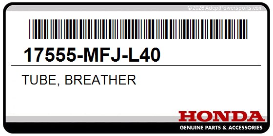 Honda 17555-MFJ-L40 Tube, Breather