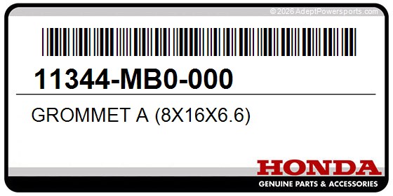 Honda 11344-MB0-000 Grommet A (8X16x6.6)