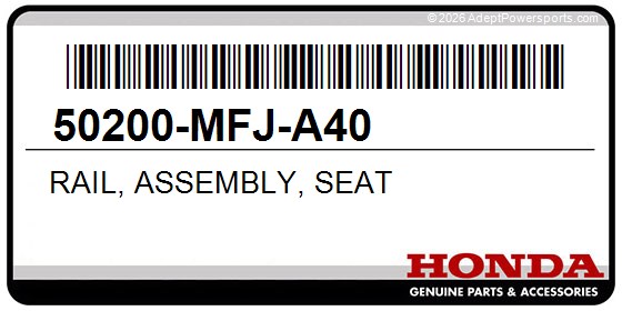 Honda 50200-MFJ-A40 Rail, Assembly, Seat