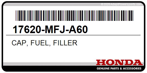 Honda 17620-MFJ-A60 Cap, Fuel, Filler