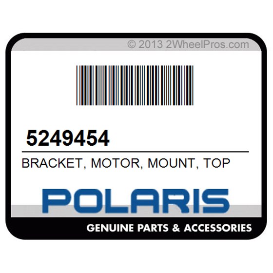 Polaris 5249454 Bracket, Motor, Mount, Top