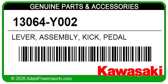 Kawasaki 13064-Y002 Lever, Assembly, Kick, Pedal