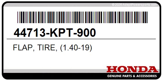 Honda 44713-KPT-900 Flap, Tire, (1.40-19)