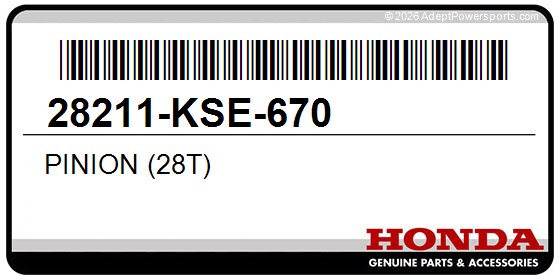Honda 28211-KSE-670 Pinion (28T)
