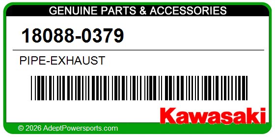 Kawasaki 18088-0379 Pipe-Exhaust