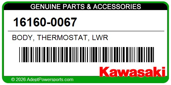 Kawasaki 16160-0067 Body, Thermostat, Lwr