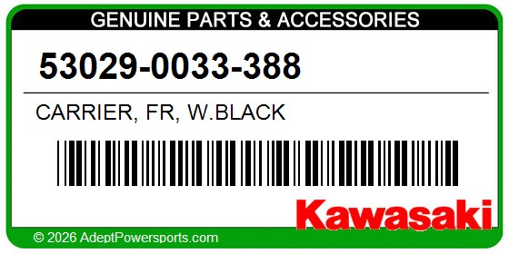 Kawasaki 53029-0033-388 Carrier, Fr, W.Black