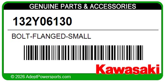 Kawasaki 132Y06130 Bolt-Flanged-Small