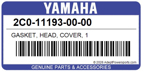 Yamaha 2C0-11193-00-00 Gasket, Head, Cover, 1