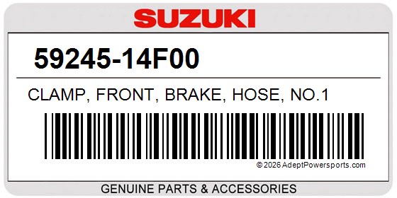 Suzuki 59245-14F00 Clamp, Front, Brake, Hose, No.1