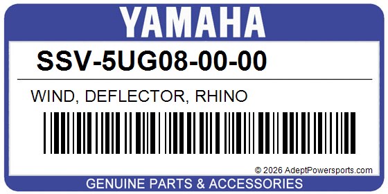 Yamaha SSV-5UG08-00-00 Wind, Deflector, Rhino
