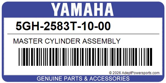Yamaha 5GH-2583T-10-00 Master Cylinder Assembly