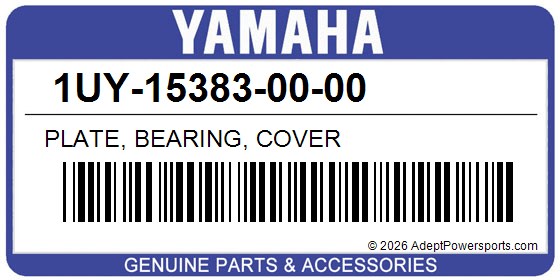 Yamaha 1UY-15383-00-00 Plate, Bearing, Cover