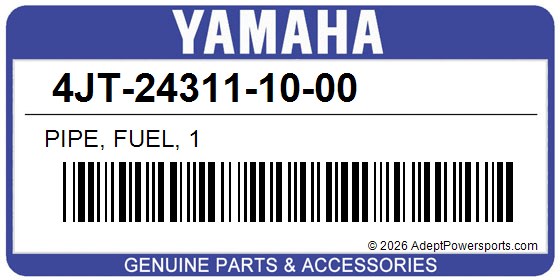 Yamaha 4JT-24311-10-00 Pipe, Fuel, 1