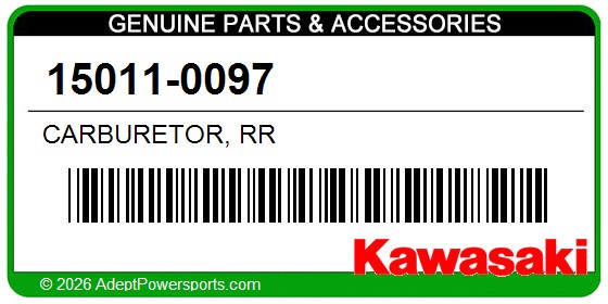 Kawasaki 15011-0097 Carburetor, Rr
