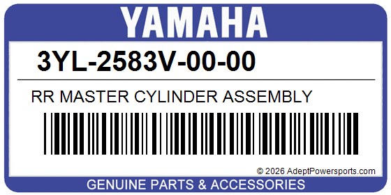 Yamaha 3YL-2583V-00-00 Rr Master Cylinder Assembly