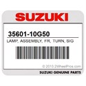 Suzuki 35601-10G50 Lamp, Assembly, Fr, Turn, Signal, Rh
