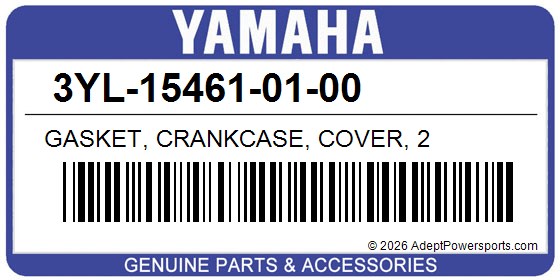 Yamaha 3YL-15461-01-00 Gasket, Crankcase, Cover, 2