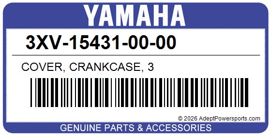 Yamaha 3XV-15431-00-00 Cover, Crankcase, 3