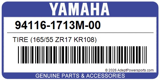 Yamaha 94116-1713M-00 Tire (165/55 Zr17 Kr108)