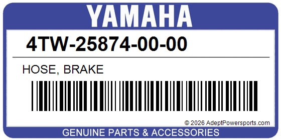 Yamaha 4TW-25874-00-00 Hose, Brake