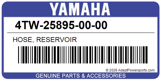 Yamaha 4TW-25895-00-00 Hose, Reservoir