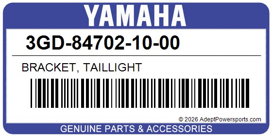 Yamaha 3GD-84702-10-00 Bracket, Taillight