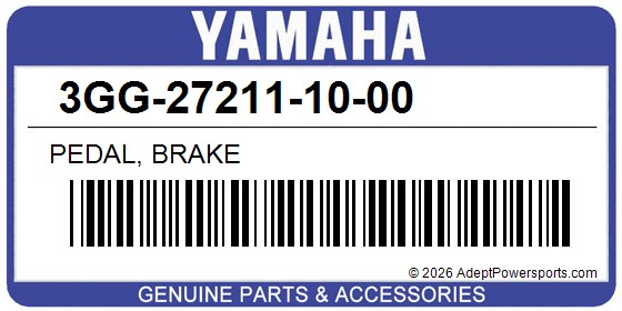 Yamaha 3GG-27211-10-00 Pedal, Brake