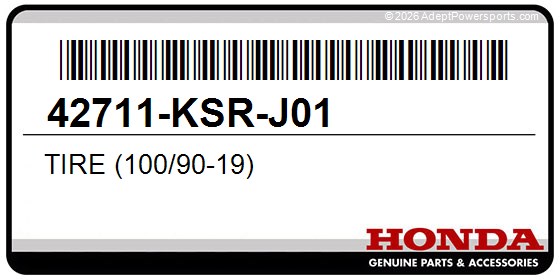 Honda 42711-KSR-J01 Tire (100/90-19)